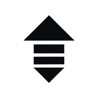 Abstract Symbol With Arrow Elements Representing Movement And Direction vector