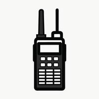 Radio Communication Device Illustration Flat Design Style Minimalist Look Icon vector