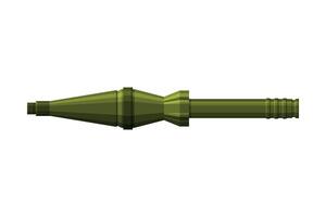 Portable Rocket Launcher Military Army Weapon Object Flat Style Illustration vector