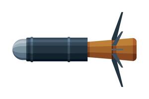 Grenade Launcher Military Army Weapon Object Flat Style Illustration vector