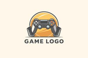 Playful Game Logo Featuring a Controller. A vibrant and cartoonish logo design showcasing a game controller. Game controller logo design vector
