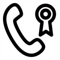 Call and dial icon in black color vector