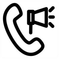 Call Volume icon concept in black color vector