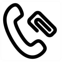 Call Link icon concept in black color vector