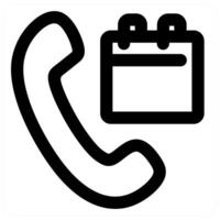 Schedule icon concept in black color vector