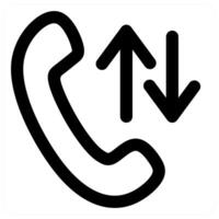 Call Sync and refresh icon concept in black color vector