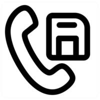 Call Drive icon concept in black color vector