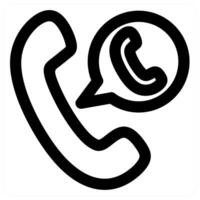Calling concept icon in black color vector
