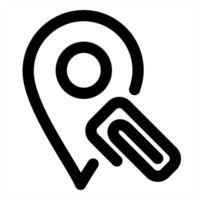 Link Location icon concept in black color vector