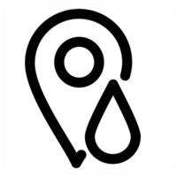 Location and navigation concept in black color vector