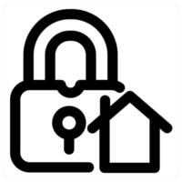 Home Call and home icon concept in black color vector
