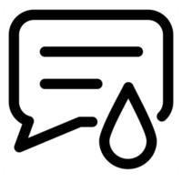 Message and service concept in black color vector