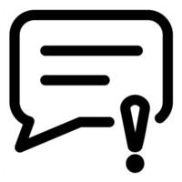 Message Info and information icon concept in black color vector