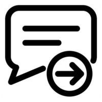 Send Message and send icon concept in black color vector