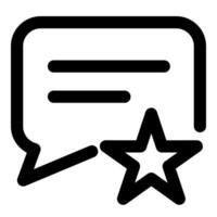Favorite Message icon icon concept in black color vector