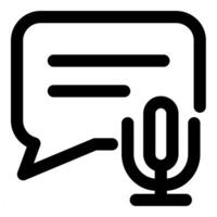 Audio Message and audio icon concept in black color vector