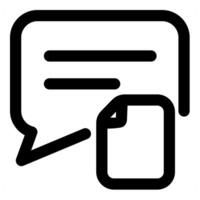 File Message icon concept in black color vector
