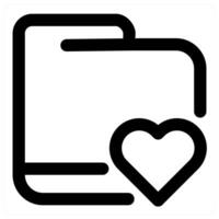 Like Folder concept in black color vector