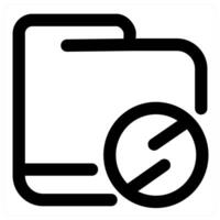 Folder and storage icon concept in black color vector