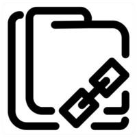 Folder Link icon concept in black color vector