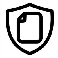 Security icon concept in black color vector