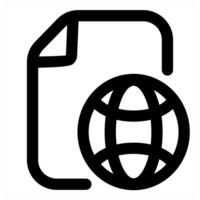 International File icon concept in black color vector