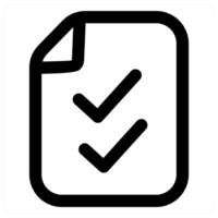 Approved File in black color vector