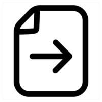 File and folder in black color vector