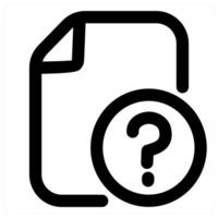 File Query icon in black color vector