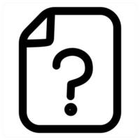 File Query icon concept in black color vector