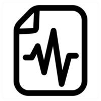 File and paper icon in black color vector