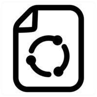 Share File and sharing icon concept in black color vector