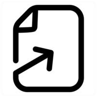 File and icon concept in black color vector