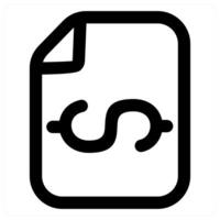 Finance File and file icon concept in black color vector