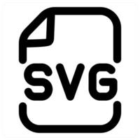 SVG File icon concept in black color vector