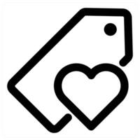 Favourite Tag concept in black color vector