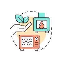 Environmental protection multi color concept icon. Toxic emissions, ecology preservation. Round shape line illustration. Abstract idea. Graphic design. Easy to use in presentation, article vector