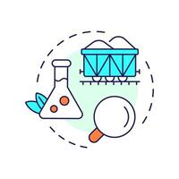 Phytosanitary inspection services multi color concept icon. Integrated border management. Round shape line illustration. Abstract idea. Graphic design. Easy to use in promotional material vector
