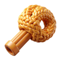 extraordinary minimalist Concept art style, professional render of a floating key made of woven human hair with Transparent Background refined png