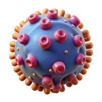 gorgeous baroque Hyper-specific, professional render of a single, bacteria cell, microscopic detail, isolated cutout with Transparent Background exclusive png