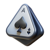 extraordinary traditional Photorealistic, ultra-detailed isolated cutout of a single playing card Ace of Spades Isolated cutout with Transparent Background sharp png