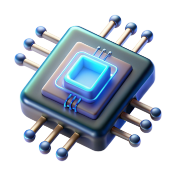 enérgico sedutor cyberpunk dados lasca com brilhando circuitos e exposto fios com transparente fundo Prêmio png