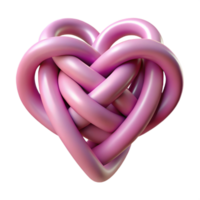 enchanting bold artistic A single, stylized heart made of intertwined vines, with Transparent Background crisp png