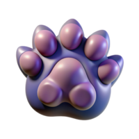 enchanting whimsical retro Ultra-detailed, hyper-specific, isolated cutout of a single Cerberus paw, professional render, concept art style with Transparent Background flawless png