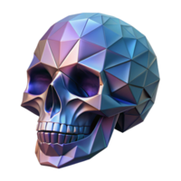 extraordinary sought-after A stylized, abstract human skull composed of geometric shapes, with Transparent Background png