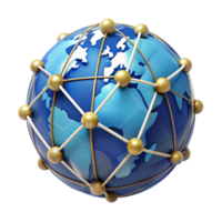 extraordinary joyful gothic A stylized, abstract world map composed of interconnected lines, with Transparent Background expertly shot png
