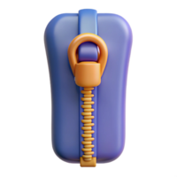 bold beautiful Hyper-specific professional render of a single zipper Isolated cutout with Transparent Background impeccable png