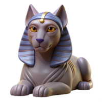 extraordinary tranquil abstract A majestic sphinx with enigmatic expression, with Transparent Background artisan png