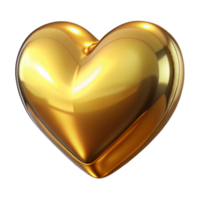 enchanting signature A gleaming, metallic gold heart, intricately carved with Transparent Background png