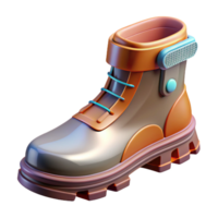 coveted geometric Ultra-detailed, isolated cutout, concept art render of a futuristic boot sole with Transparent Background sharp png